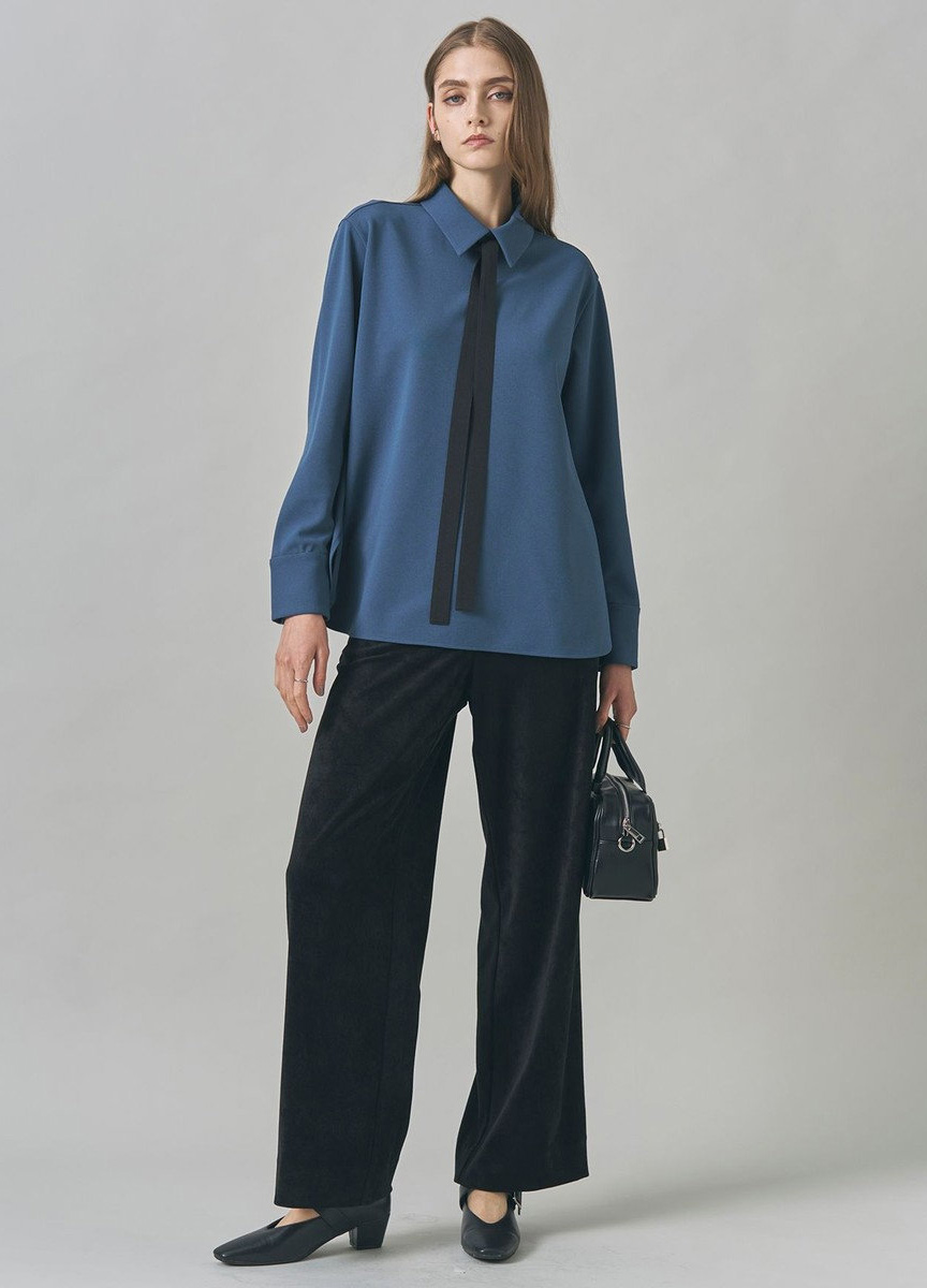 燈芯絨休閒質感長寬褲